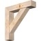 Ekena Millwork Traditional Block Smooth Bracket w/ Offset Brace, Douglas Fir, 7 1/2"W x 34"D x 34"H BKT0806X34X34TRA05SDF - alternate 1